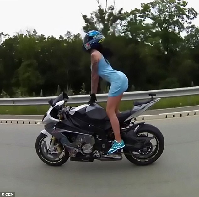 Naked girls riding motorcycles