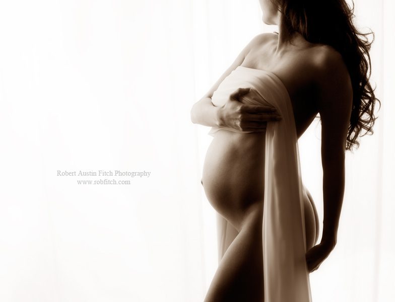 Artistic nude maternity photography