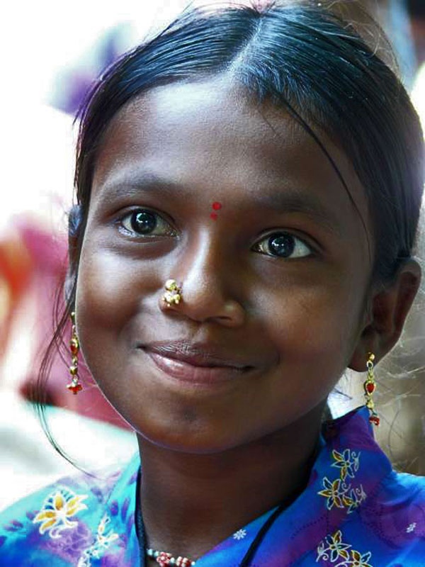 Indian girl facial