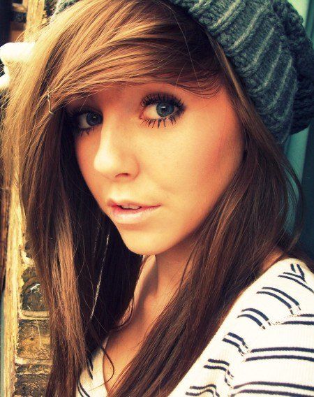 Pretty girl with brown hair