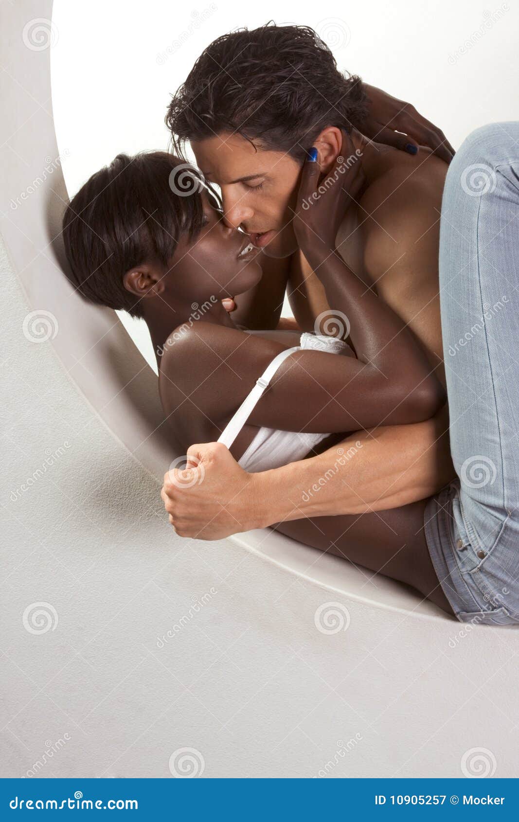 white man kissing woman black Naked