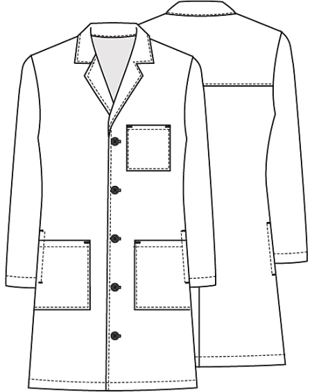Cartoon lab coat