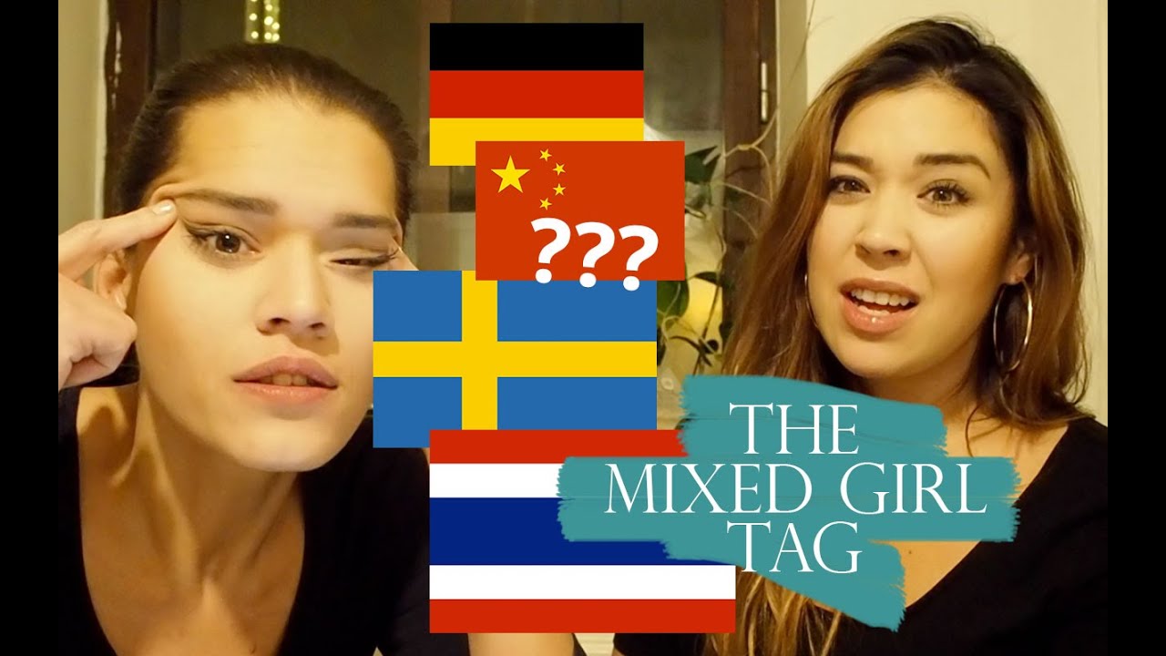girl mixed European asian