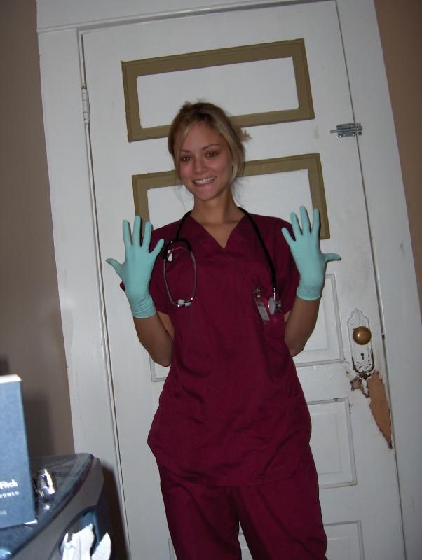 Latex gloves nurse fetish