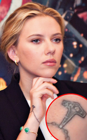 Scarlett johansson tattoo