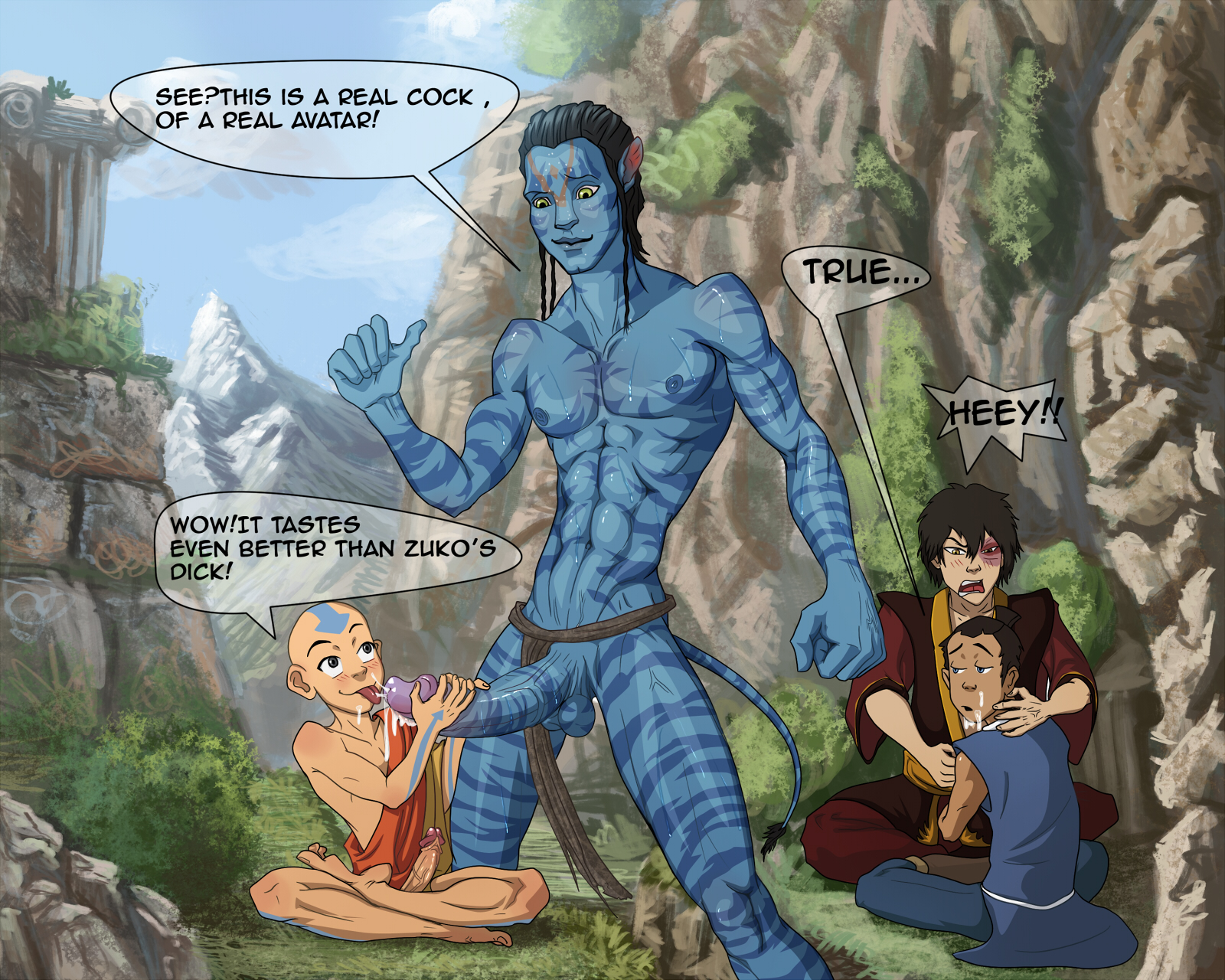 Blue avatar gay porn