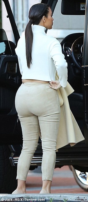 Big ass white pants