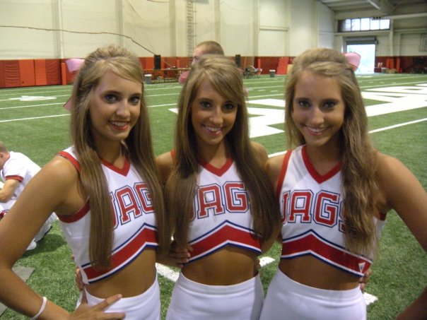 South alabama triplet cheerleaders