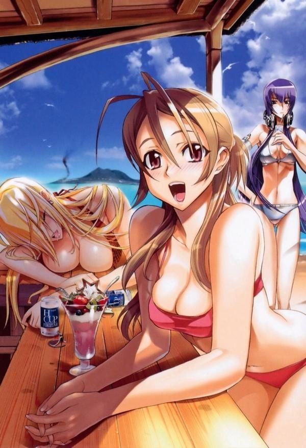 Sexy anime girl comic nude beach