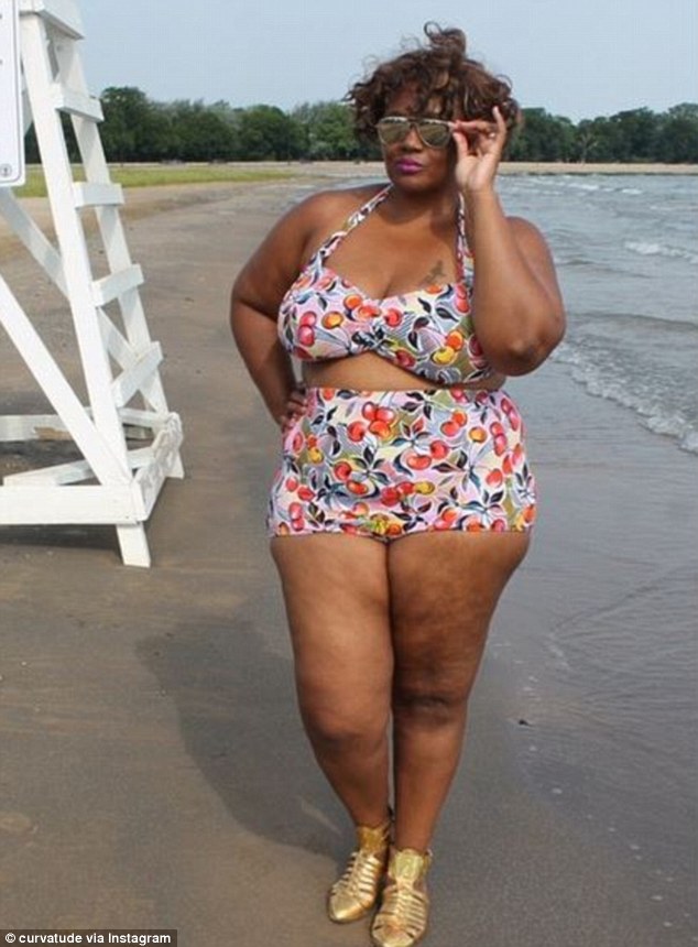 Black thick chubby girls in bikinis