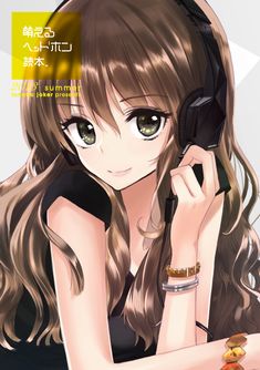 Sexy brunette anime girl