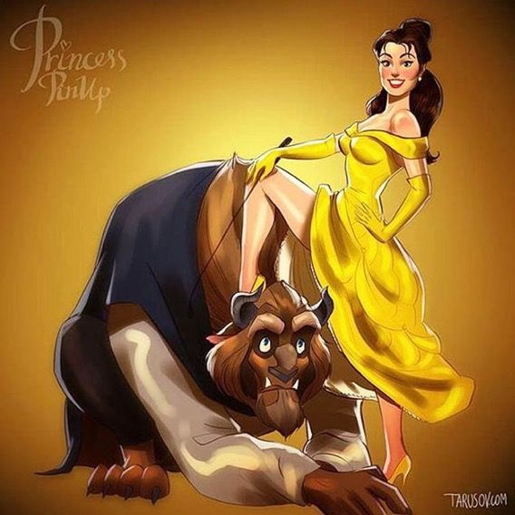 Sexy princess belle beauty and the beast
