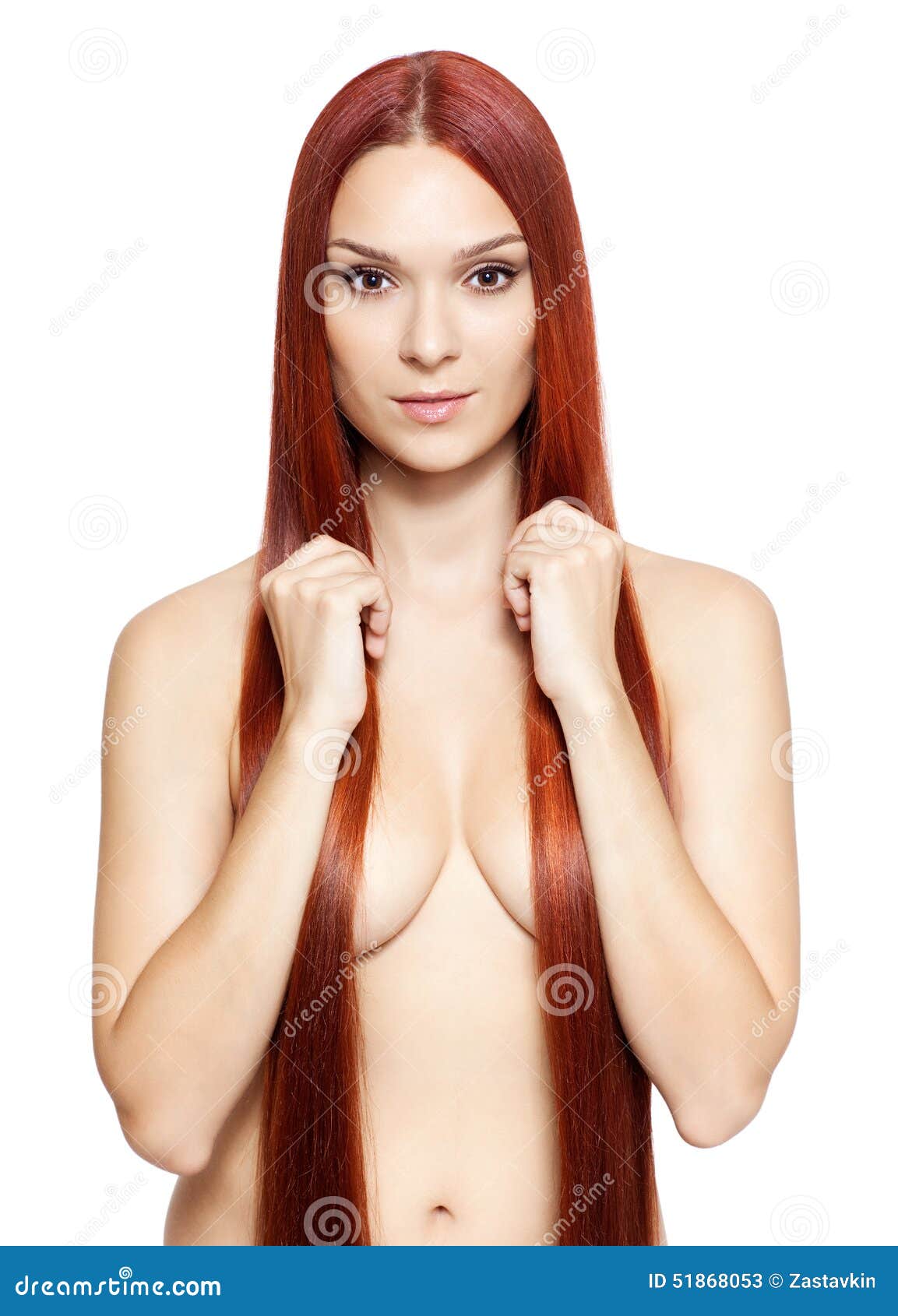 Red hair naked woman
