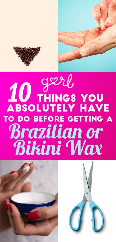 Brazilian bikini wax after