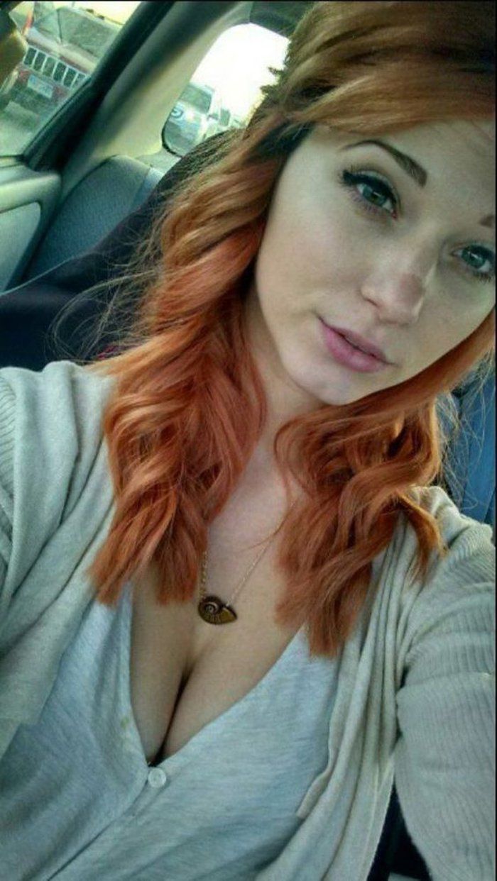 Redhead teen selfie