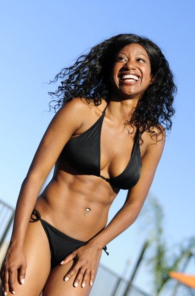 Black girl bikini women