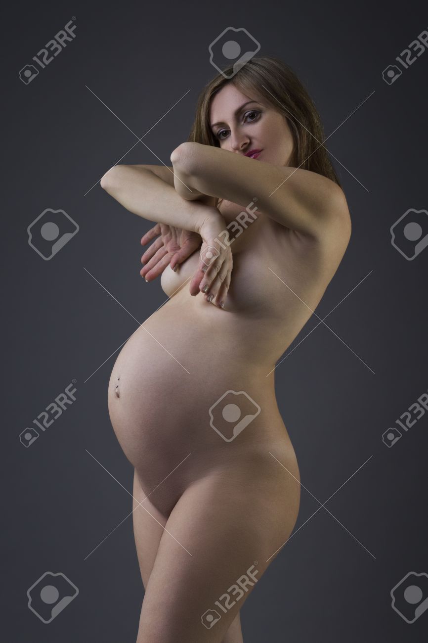 Beautiful pregnant woman nude