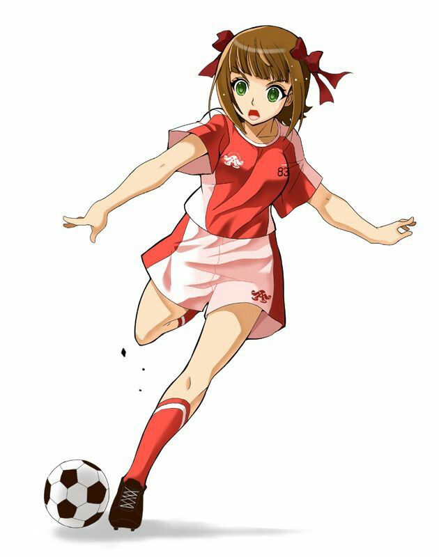 girl ball soccer Anime with