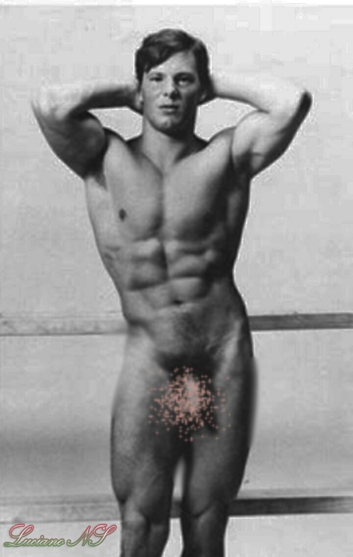 Vintage male nude muscle men