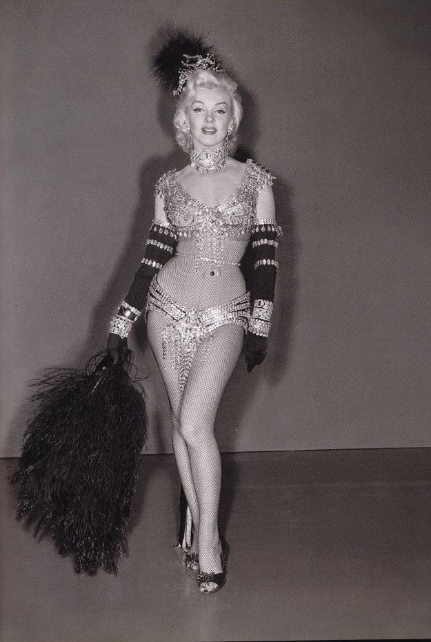 Monroe blonde black stockings