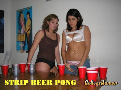 College rules beer pong girls