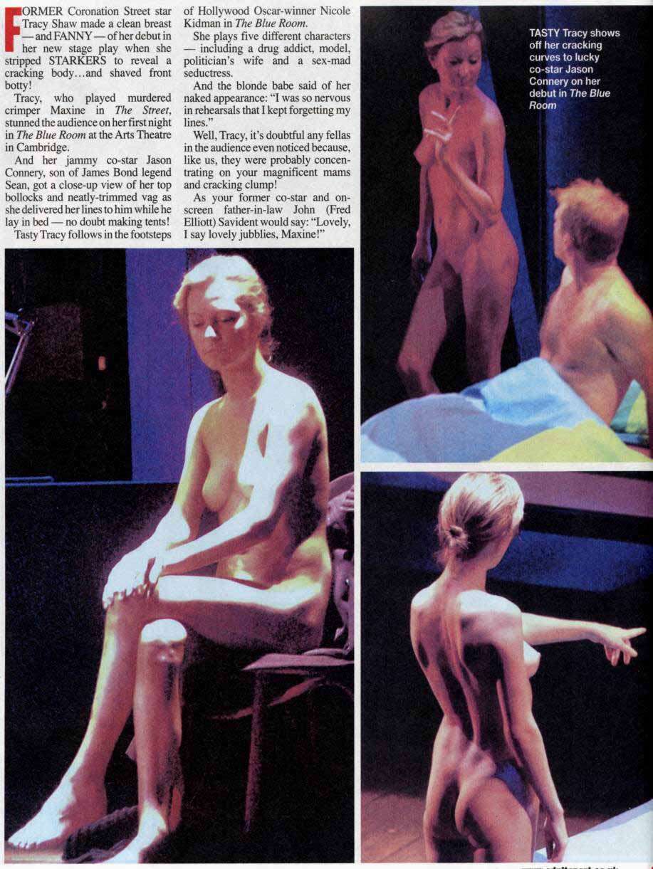 Nude on stage tracy shaw