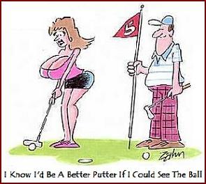 Women golfers with big tits