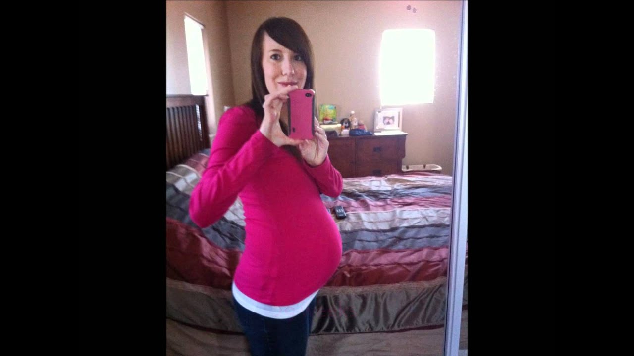 Pregnant teen belly