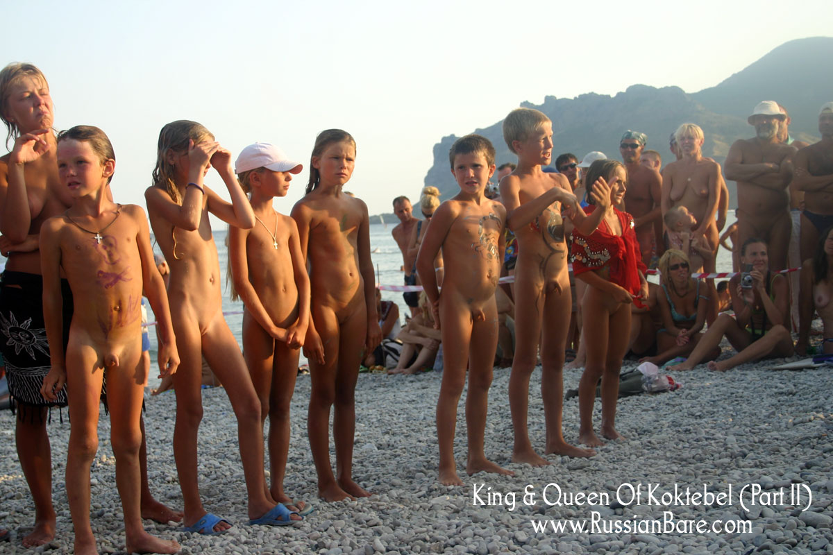 Young russian bare nudists
