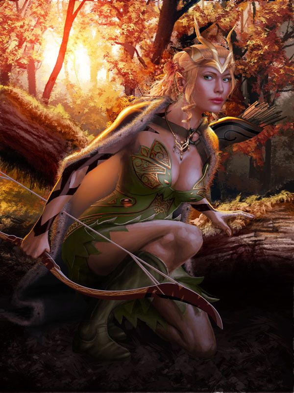 Fantasy elf woman nude