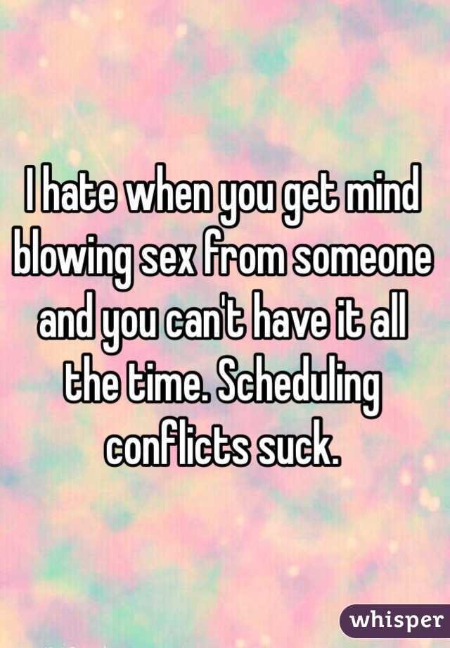 Having mind blowing sex