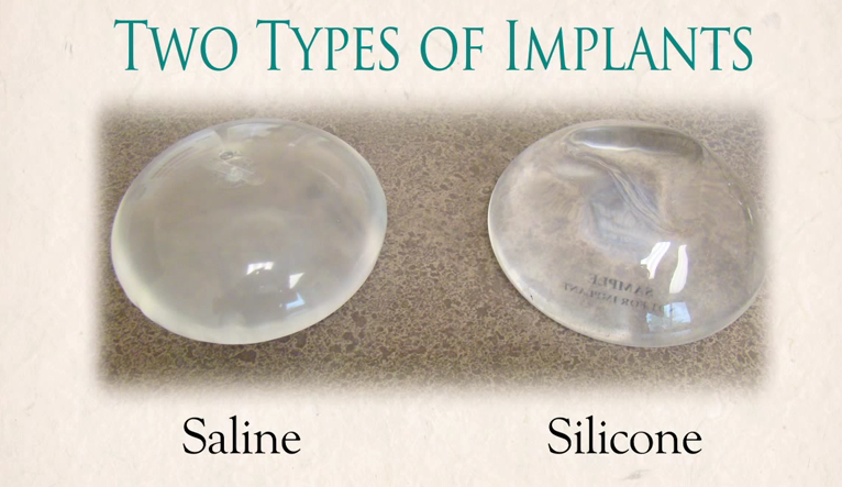 vs implants Saline silicone breast