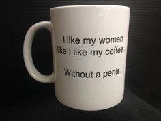 Coffee cup with inside penis