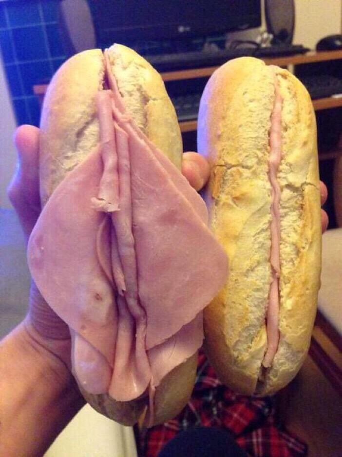 Sandwich looks like pussy