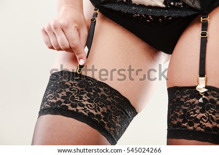 Girls in panties and garter belts stockings